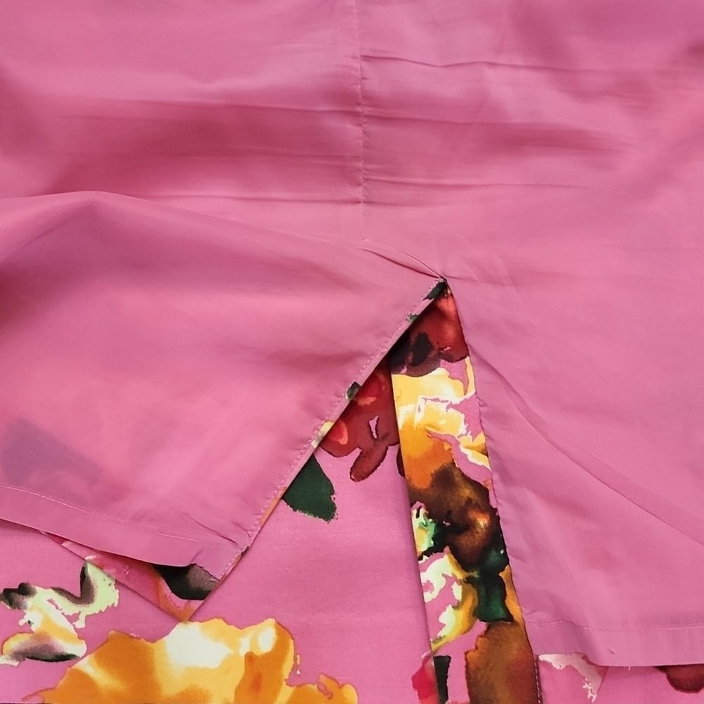VEUC Sz 6 Talbots Rose Floral Lined Pencil Skirt - Picture 12 of 12
